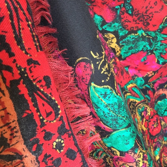 LN Vintage West Germany wool pashmina wrap/scarf - Picture 5 of 8